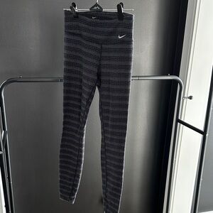 Nike Dri-Fit Charcoal Striped Leggings